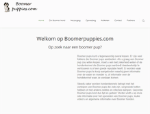 Tablet Screenshot of boomerpuppies.com